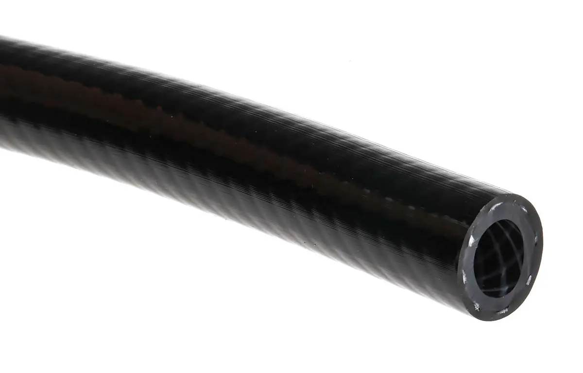 Produktfoto 1 von RS PRO Schlauch, Ø 10mm 16mm Schwarz PVC Übertragung 15 bar für Druckluft x 25m