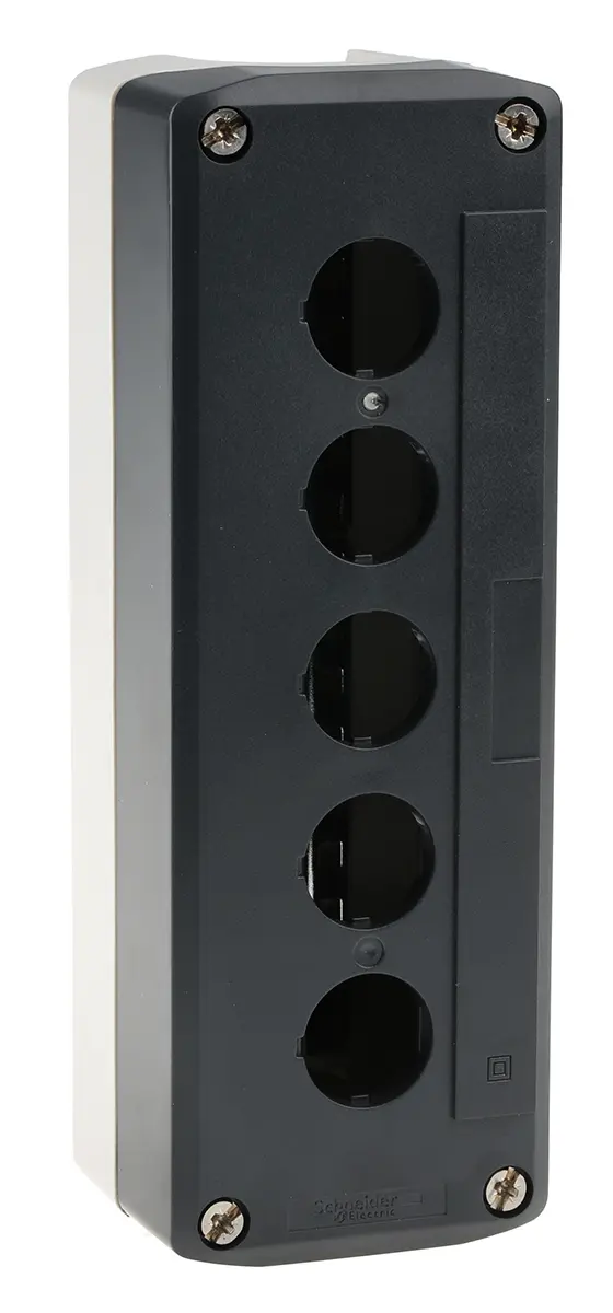 Produktfoto 1 von Schneider Electric Harmony Steuerstation-Gehäuse, 5 x Ø 22 mm, Grau, Kunststoff, IP69, IP66, IP69K, IP67