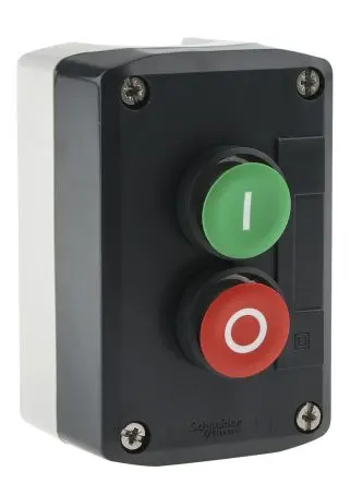 Produktfoto 1 von Schneider Electric Federrückstellung XALD Drucktaster-Steuerstation 1 Schließer/1 Öffner Grün, Rot Polycarbonat, IP69K,
