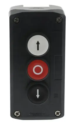 Produktfoto 1 von Schneider Electric Federrückstellung XALD Drucktaster-Steuerstation SPST Rot, Schwarz, Weiß Polycarbonat, IP67, IP66,