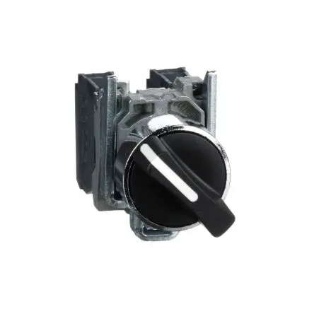 Produktfoto 1 von Schneider Electric Harmony Wahlschalter 2-Stufen Knopf 22 mm IP67, IP69K, 1-poliger Umschalter Wurfwinkel 90 °