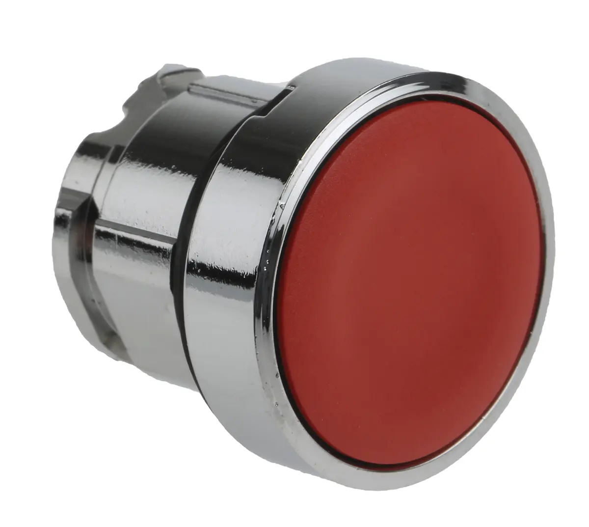 Produktfoto 1 von Schneider Electric Harmony XB4 Drucktastenkopf Ø 22 mm, Rot Federrückstellung Rund Rund Metall, IP66