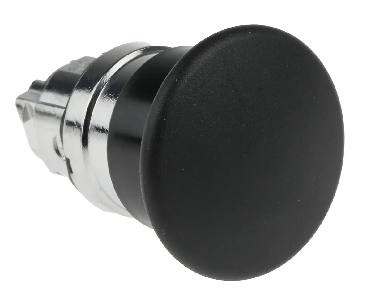 Produktfoto 1 von Schneider Electric Harmony Drucktastenkopf, Schwarz Federrückstellung Rund Kunststoff, IP66