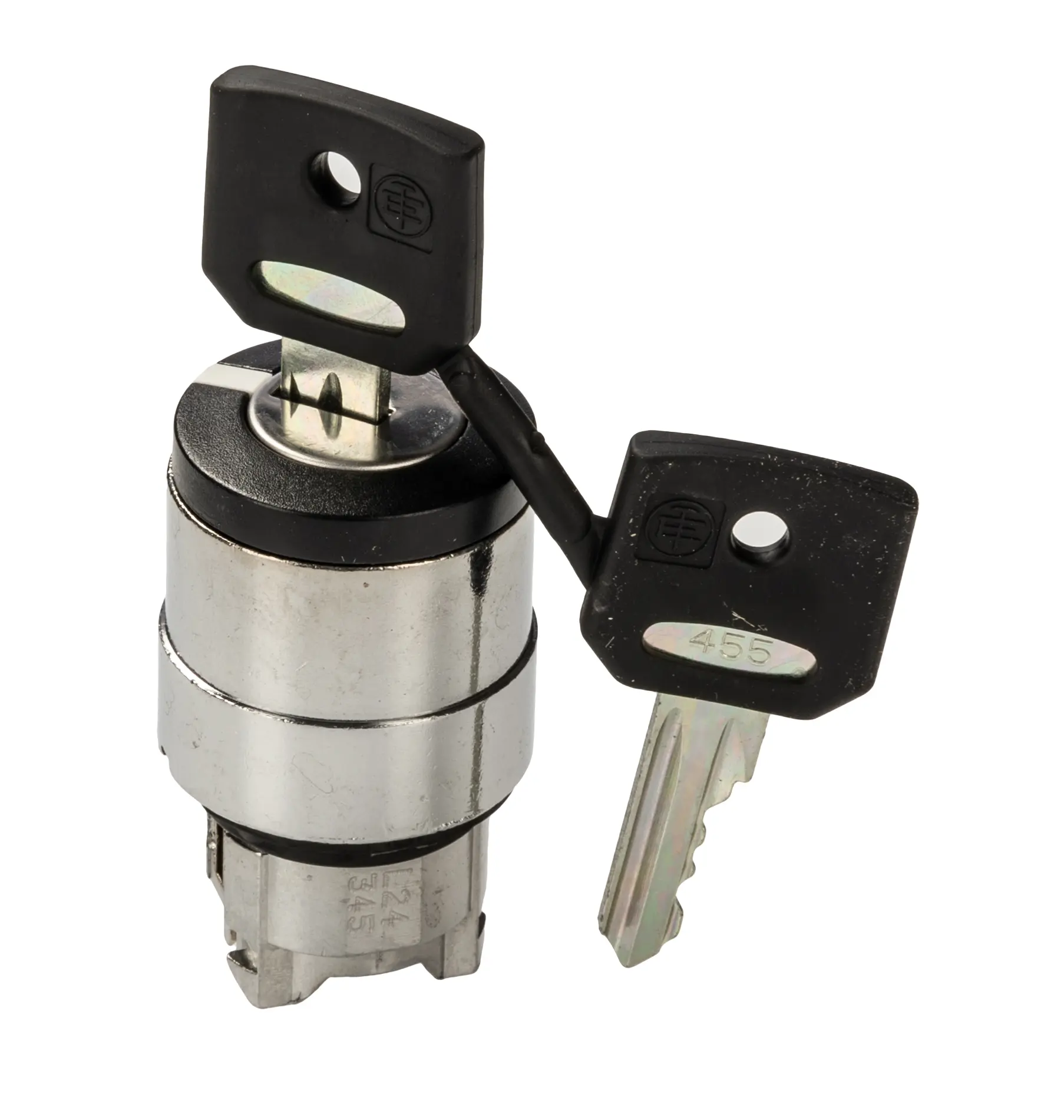 Produktfoto 1 von Schneider Electric Harmony XB4 Schlüsselschalterkopf 22 mm 2 Positionen 455 Rastend IP69K, IP40, IP66