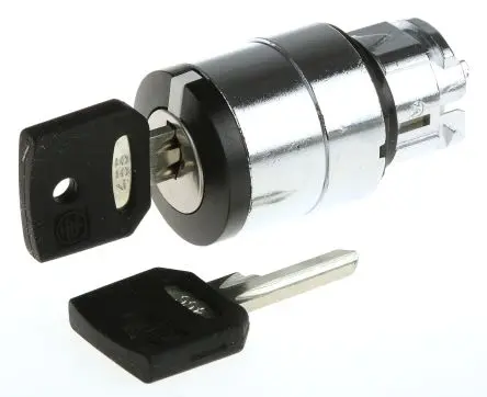 Produktfoto 1 von Schneider Electric Harmony Schlüsselschalterkopf 22 mm 3 Positionen 455 Rastend IP69K, IP67, IP66