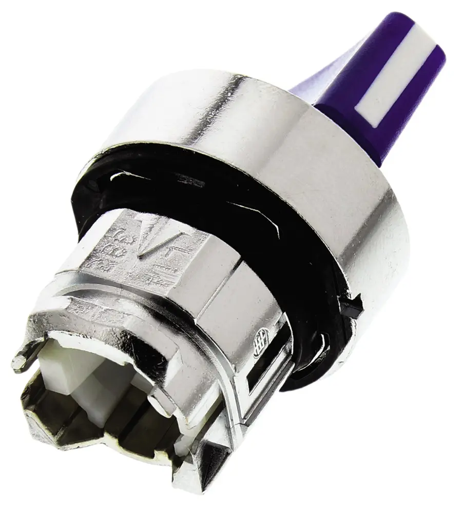 Produktfoto 1 von Schneider Electric Harmony XB4 Wählschalterkopf Beleuchtet Blau 2-Positionen 22mm Standardgriff Rastend