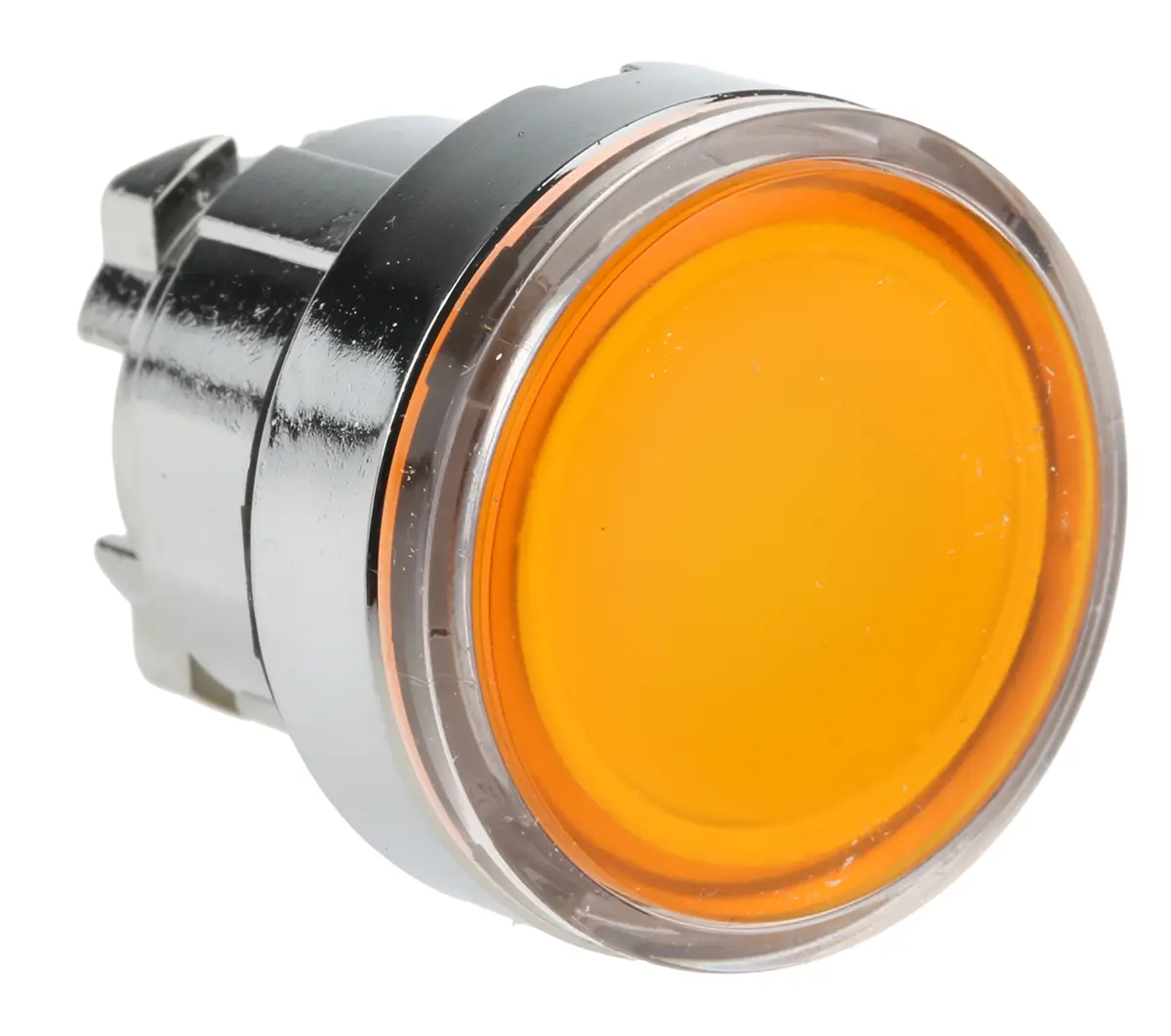Produktfoto 1 von Schneider Electric Harmony Drucktastenkopf Ø 22 mm, Orange Federrückstellung Rund Rund Metall, IP66
