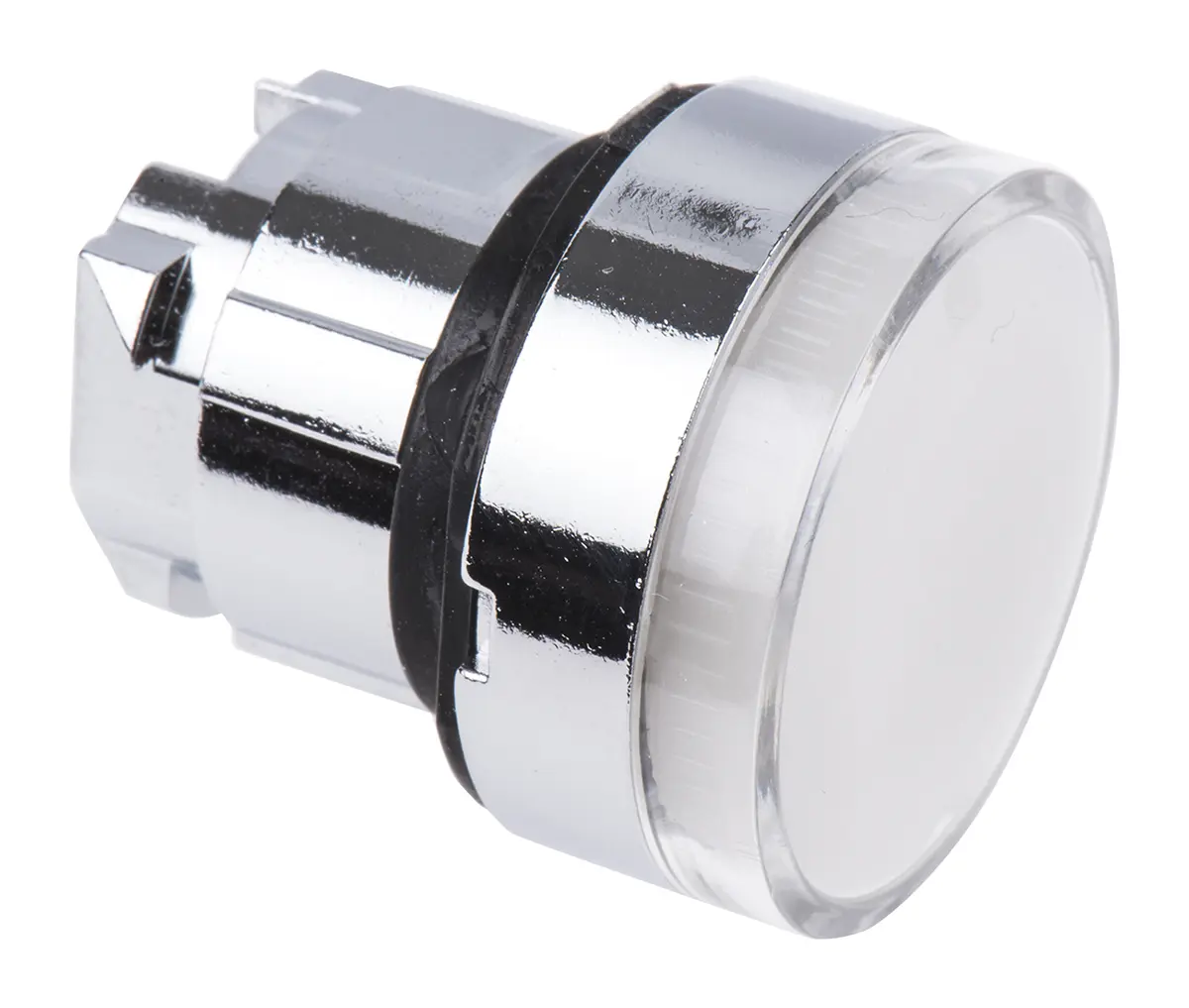 Produktfoto 1 von Schneider Electric Harmony Drucktastenkopf Ø 22 mm, Weiß Federrückstellung Rund Rund Metall, IP66
