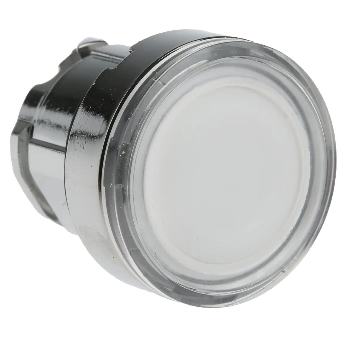 Produktfoto 1 von Schneider Electric Harmony Drucktastenkopf Ø 22 mm, Weiß Federrückstellung Rund Rund Metall, IP66