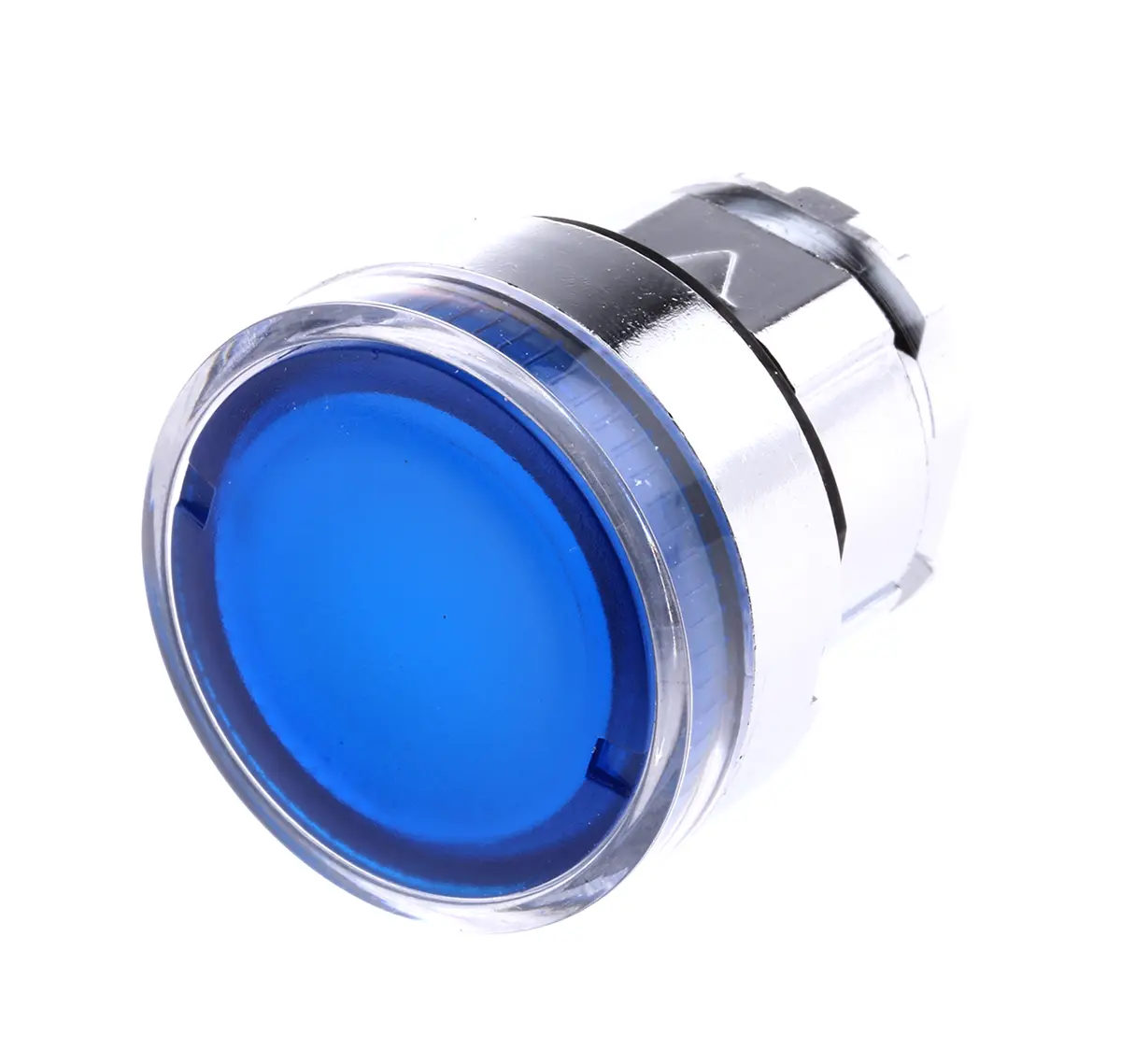Produktfoto 1 von Schneider Electric Harmony Drucktastenkopf Ø 22 mm, Blau Federrückstellung Rund Rund Metall, IP66
