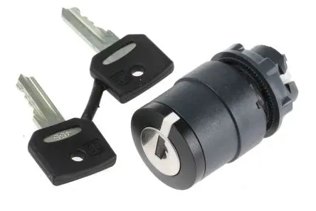 Produktfoto 1 von Schneider Electric Harmony Schlüsselschalterkopf 22 mm 2 Positionen 455 Rastend IP67, IP69, IP66, IP69K