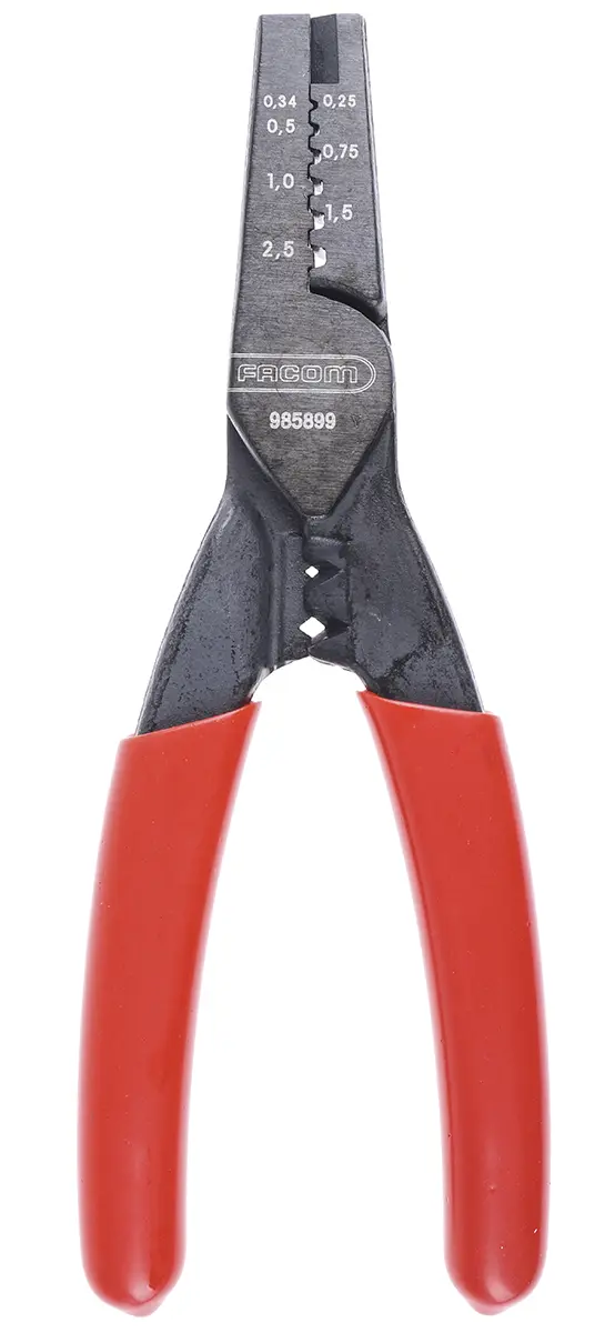 Produktfoto 1 von Facom 985 Crimp-Werkzeug 0.5 to 2.5 mm² für Aderendhülsen, 140 mm