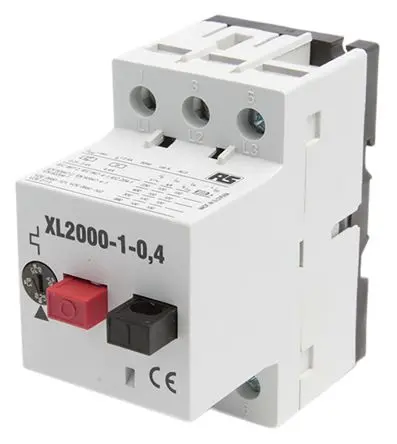 Produktfoto 1 von RS PRO XL2000 Motorschutzschalter, 0.24A, 0.4 A Schutzschalter 80mm x 45 mm Motorschutzschalter mit Strom