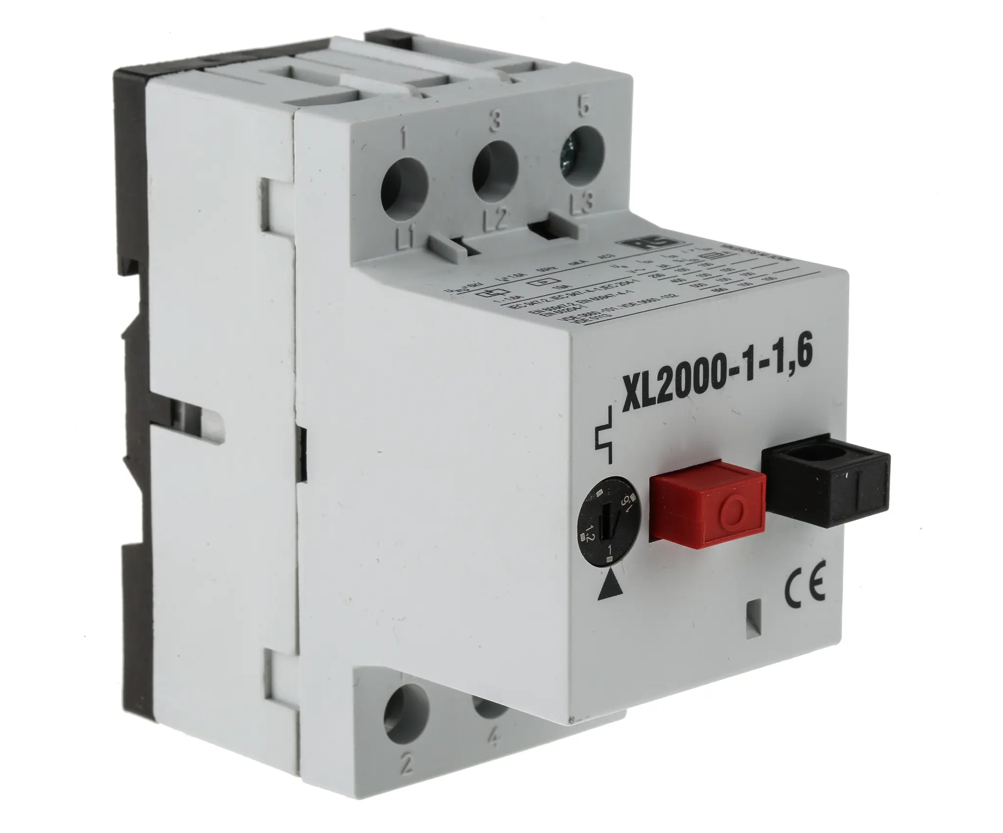 Produktfoto 1 von RS PRO Motorschutzschalter, 1 → 1,6 A 80mm x 45mm