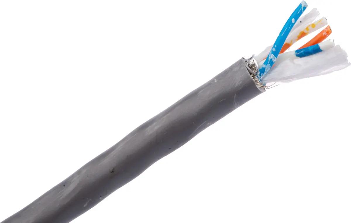 Belden 9842 Datenkabel, 2-paarig 0.2 mm² 152 m Ø 8.64 mm Polyvinylchlorid isoliert Silber