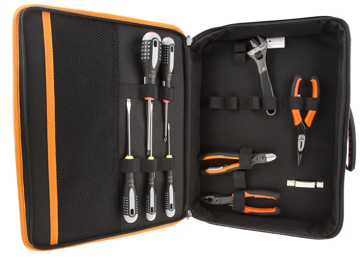 Produktfoto 1 von Bahco Elektriker Werkzeugsatz, Tasche 9-teilig