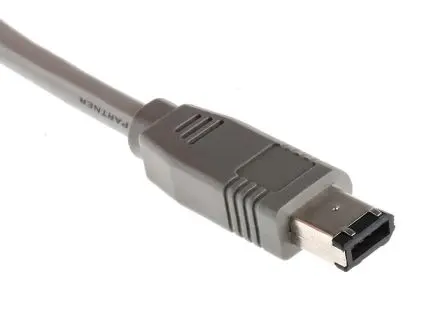 Produktfoto 1 von RS PRO Firewire-Kabel Stecker, 2 m, Grau