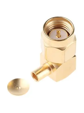 Produktfoto 1 von Radiall SMA Stecker Koaxialsteckverbinder SMA-Steckverbinder, Kabel, für RG405-Kabel, 50 Ω Lot, Standard, gewinkelt