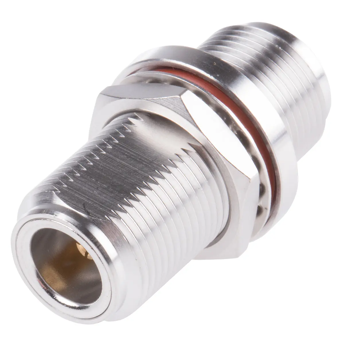 Produktfoto 1 von Radiall HF Adapter, 50 Ω, Gerade, 11 GHz Buchse Buchse, Koaxial Nennspannung