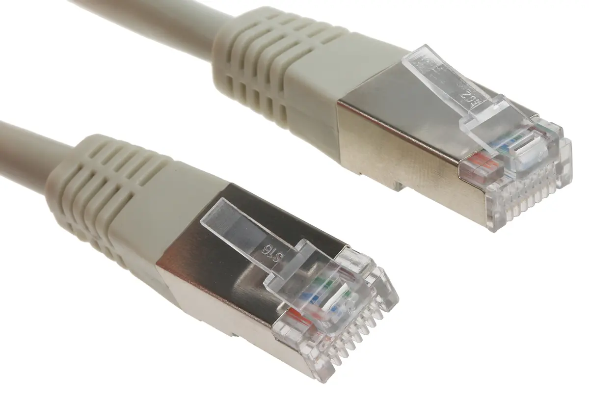 Produktfoto 1 von Decelect Cat.5 Ethernet-Kabel, 2 m, Grau Abgeschirmt, Polyvinylchlorid