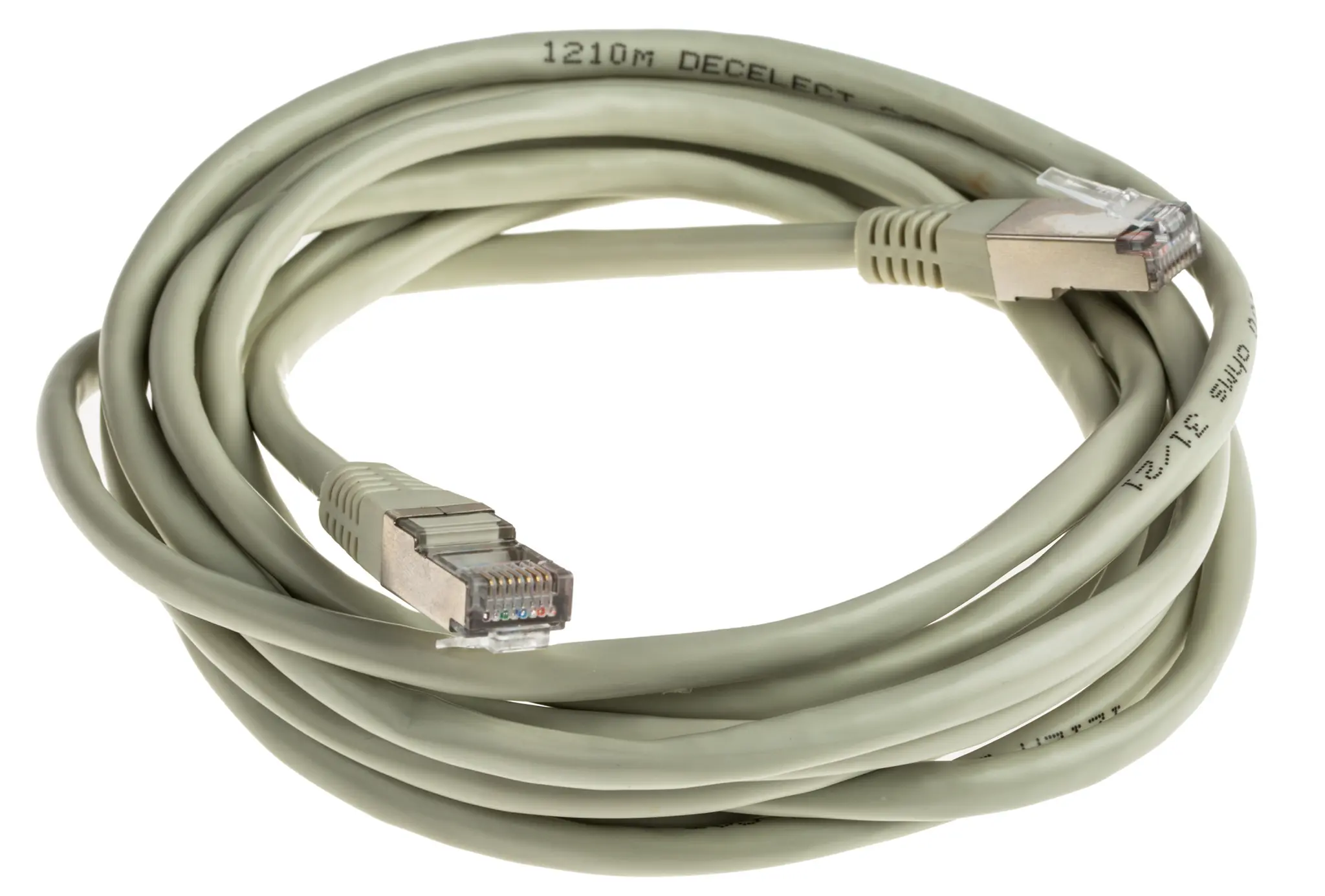 Produktfoto 1 von Decelect CR503B Cat.5 Ethernet-Kabel, 3 m, Grau Abgeschirmt, Polyvinylchlorid