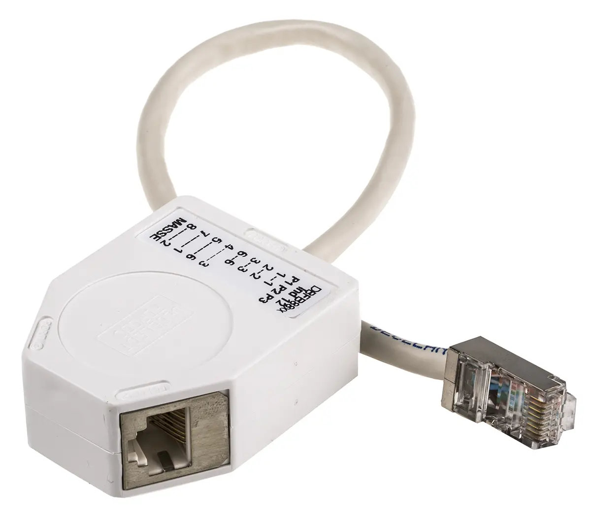 Produktfoto 1 von Decelect RJ-Adapter, RJ45, Cat5e, 2 -Port, Typ Abgeschirmt, L 250 mm, L 250 mm, Typ Splitter