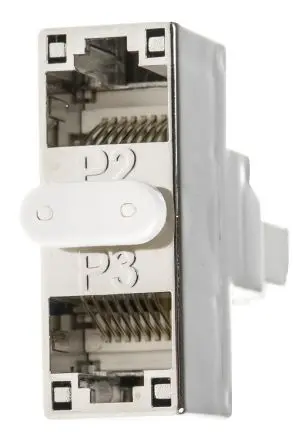 Decelect RJ-Adapter, RJ45, Cat5e, 3 -Port, Typ Abgeschirmt, Gerade, L 14 mm, Typ Splitter