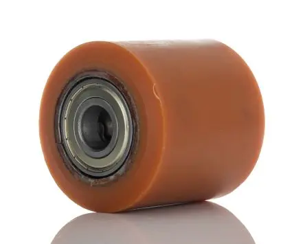 Produktfoto 1 von LAG Rollwagenrolle Orange, Mat. Polyurethan, 800 kg Ø 80 mm, B. 80 mm
