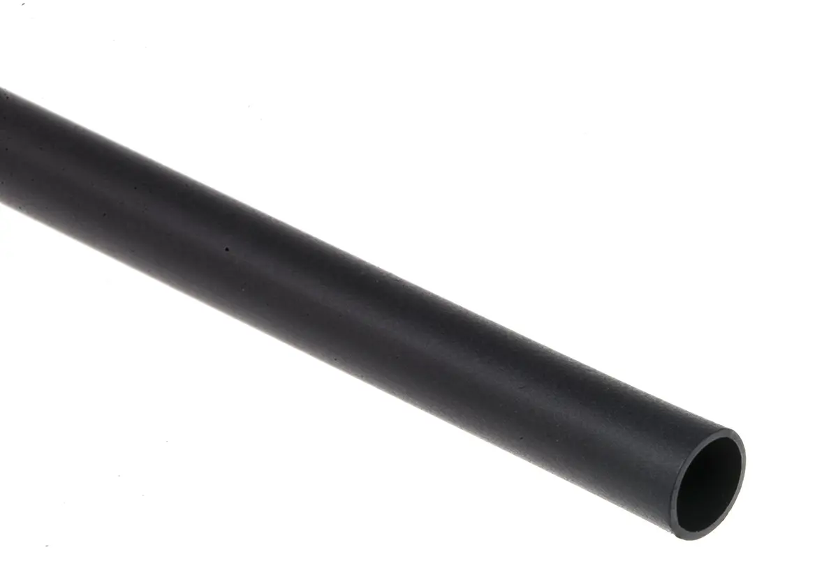 Produktfoto 1 von TE Connectivity HTAT Wärmeschrumpfschlauch, Polyolefin vernetzt Schwarz, Ø 4 mm Schrumpfrate 4:1, Länge 1.2m