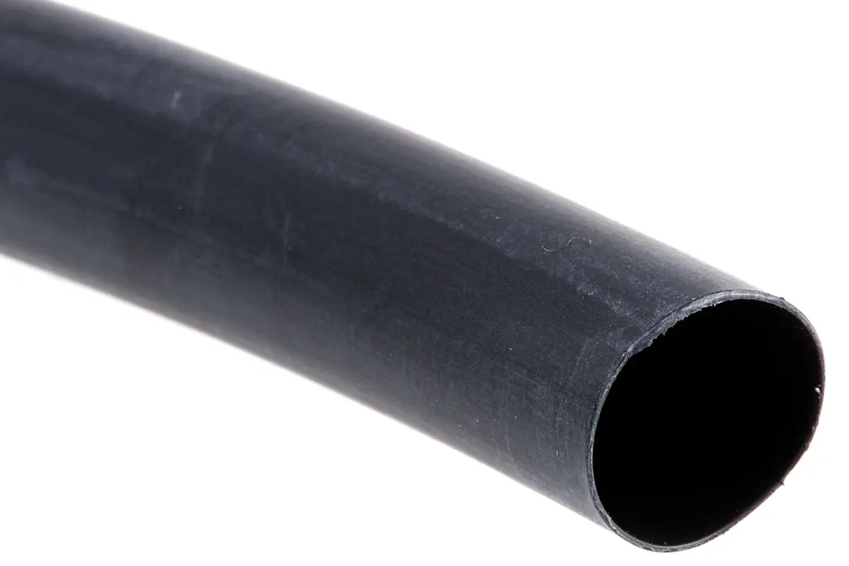 Produktfoto 1 von TE Connectivity HTAT Wärmeschrumpfschlauch, Polyolefin vernetzt Schwarz, Ø 8 mm Schrumpfrate 4:1, Länge 1.2m