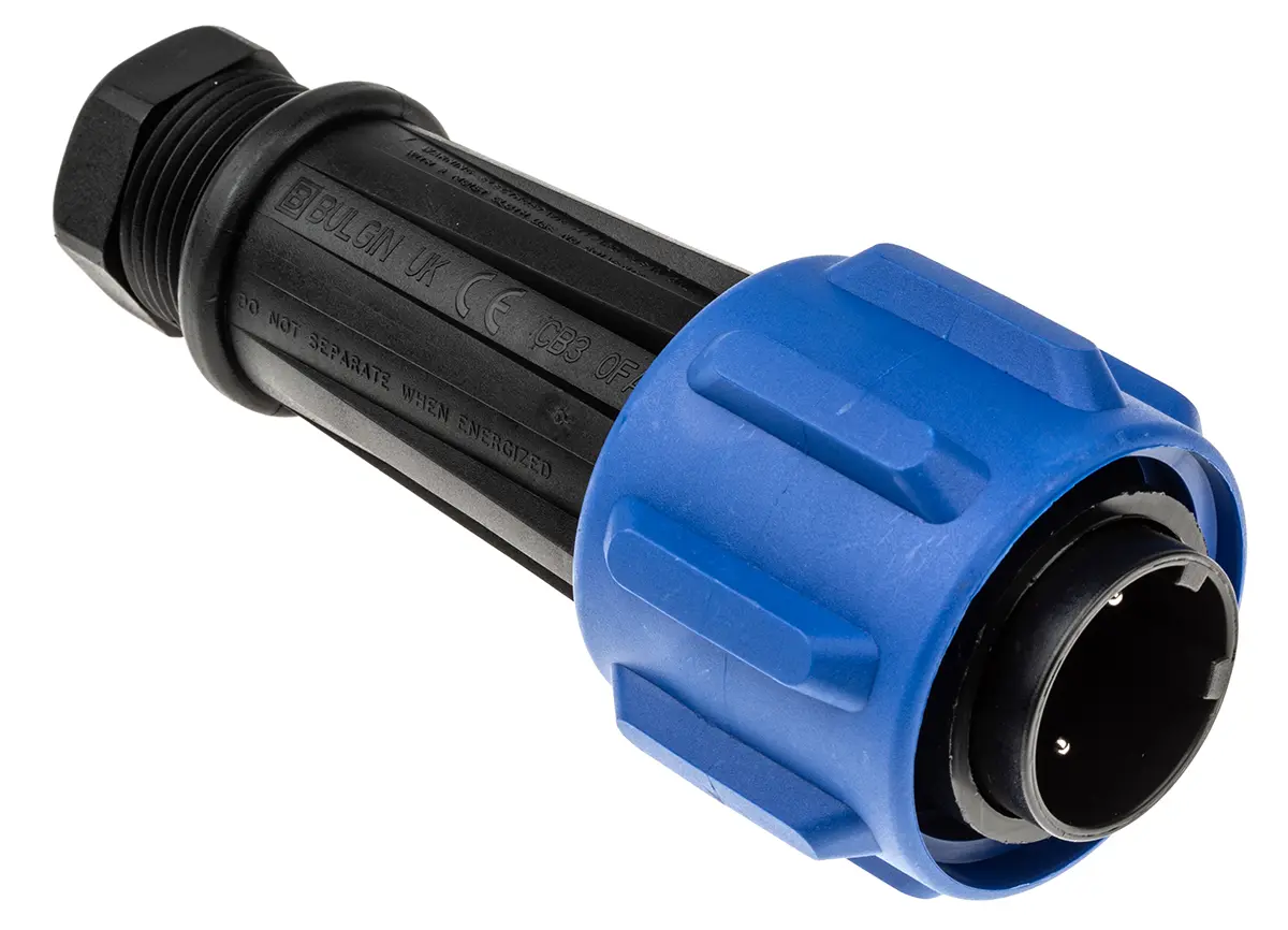 Produktfoto 1 von Bulgin Buccaneer 900 50 Standard Rundsteckverbinder Stecker 2-polig Stecker 32A Kabel IP68