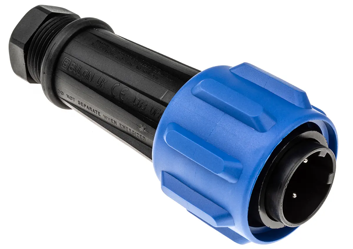 Produktfoto 1 von Bulgin Buccaneer 900 50 Standard Rundsteckverbinder Stecker 3-polig Stecker 32A Kabel IP68