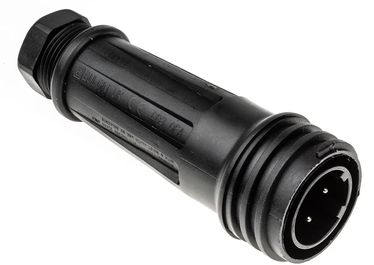 Produktfoto 1 von Bulgin PX0921 46 Standard Rundsteckverbinder Stecker 4-polig Stecker 32A Kabel IP68