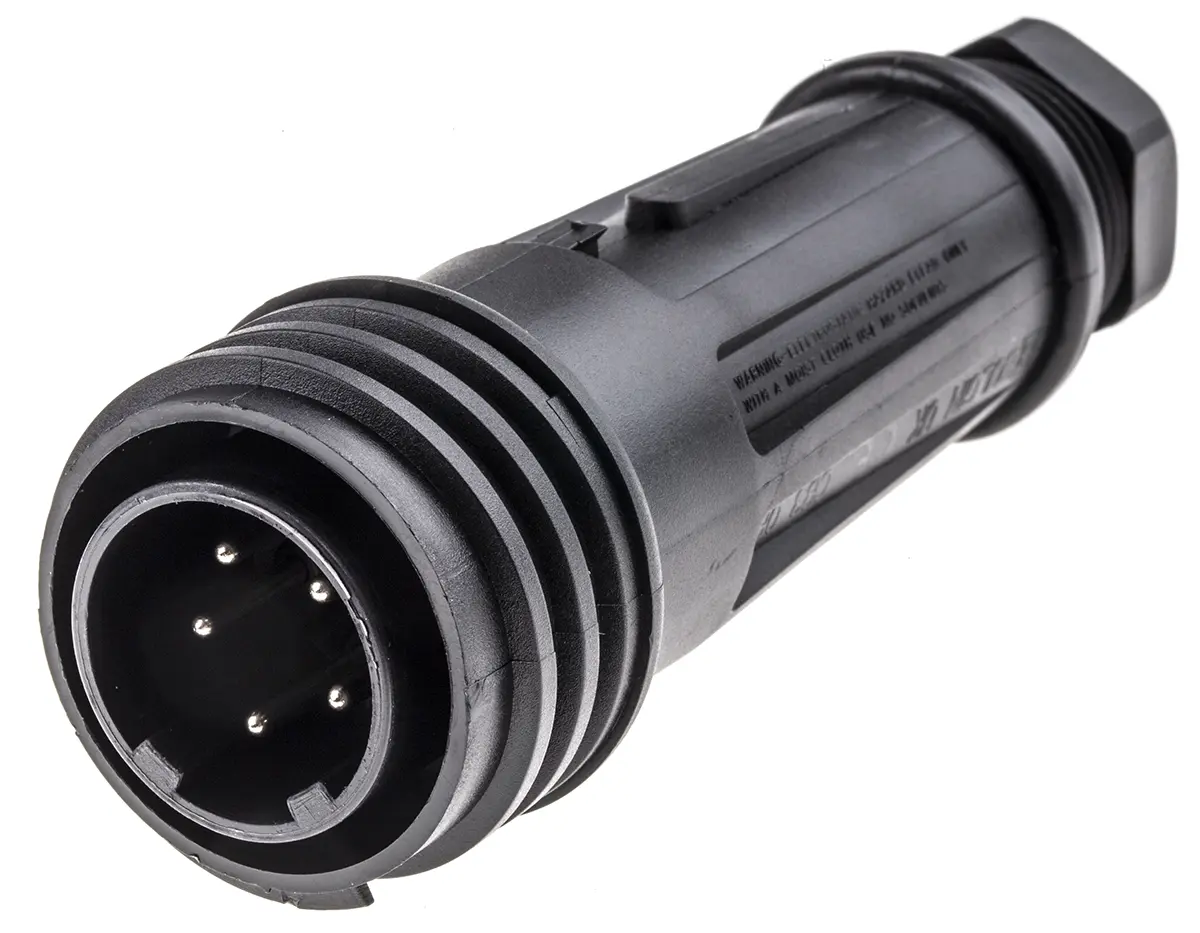 Produktfoto 1 von Bulgin PX0921 46 Standard Rundsteckverbinder Stecker 5-polig Stecker 32A Kabel IP68