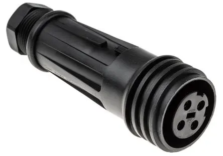 Produktfoto 1 von Bulgin PX0921 46 Standard Rundsteckverbinder Buchse 4-polig Buchse 32A Kabel IP68
