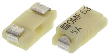 Produktfoto 1 von Schurter Nicht zurücksetzbare Sicherung 5A 63V ac/dc Thermoplast F 3.1mm 2.6 mm