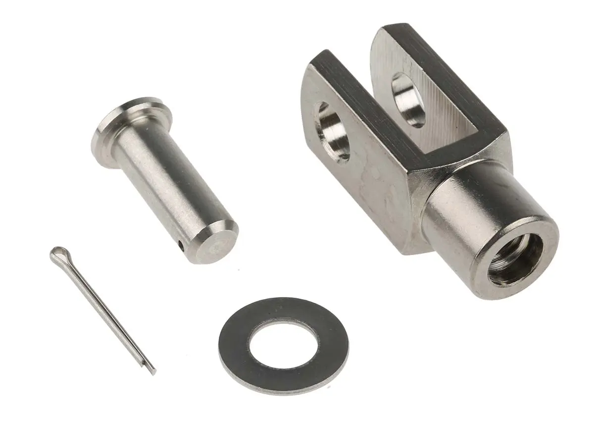 Produktfoto 1 von RS PRO Gabelkopf Edelstahl M8 x 1,25 Typ Gabelkopf, 42 mm x 16 mm