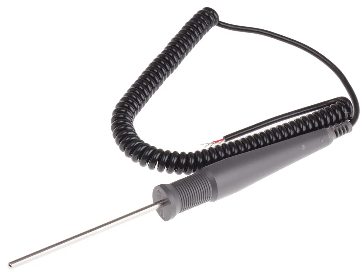 Produktfoto 1 von RS PRO Temperatursensor, Pt100 x 100 mm Einfügen, Nadel, Ø 4 mm, max.Temp 250 °C