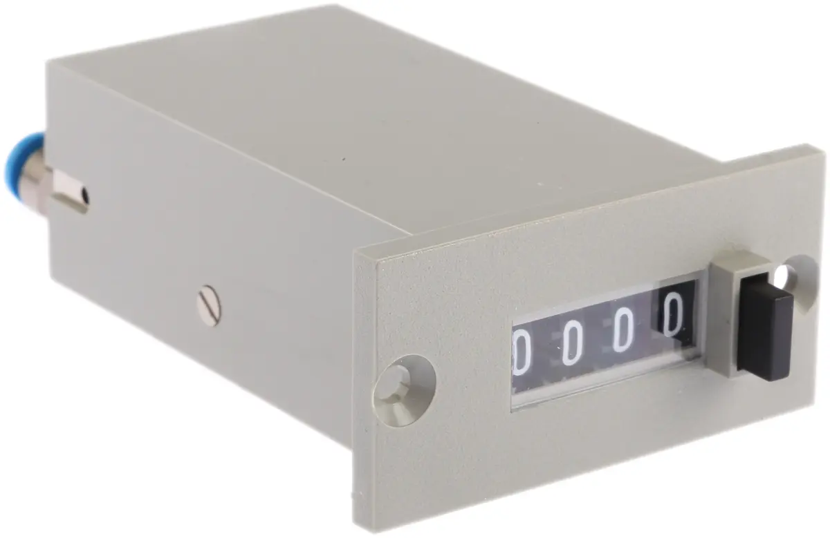 Produktfoto 1 von Crouzet 99 Pneumatischer Zähler 2 bar 0 °C 150 °C 8 bar max.