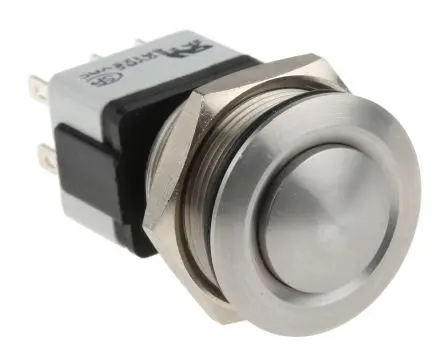 Produktfoto 1 von APEM AV Druckschalter Rastend Panel Ø 30 x 30 mm, 2-poliger Umschalter / 3A 24 V dc 250 V ac, IP65