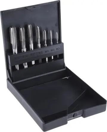 RS PRO Gewindebohrer Satz HSS, Metrisch Spiralkopf, 7-teilig M12