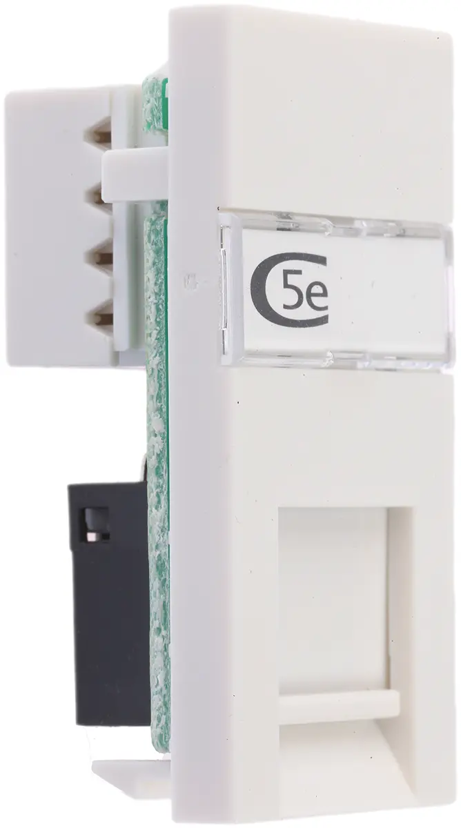 Produktfoto 1 von MK Electric K5845 Buchse Cat5e RJ45-Steckverbinder, 1-Port 1-polig Oberfläche Gerade