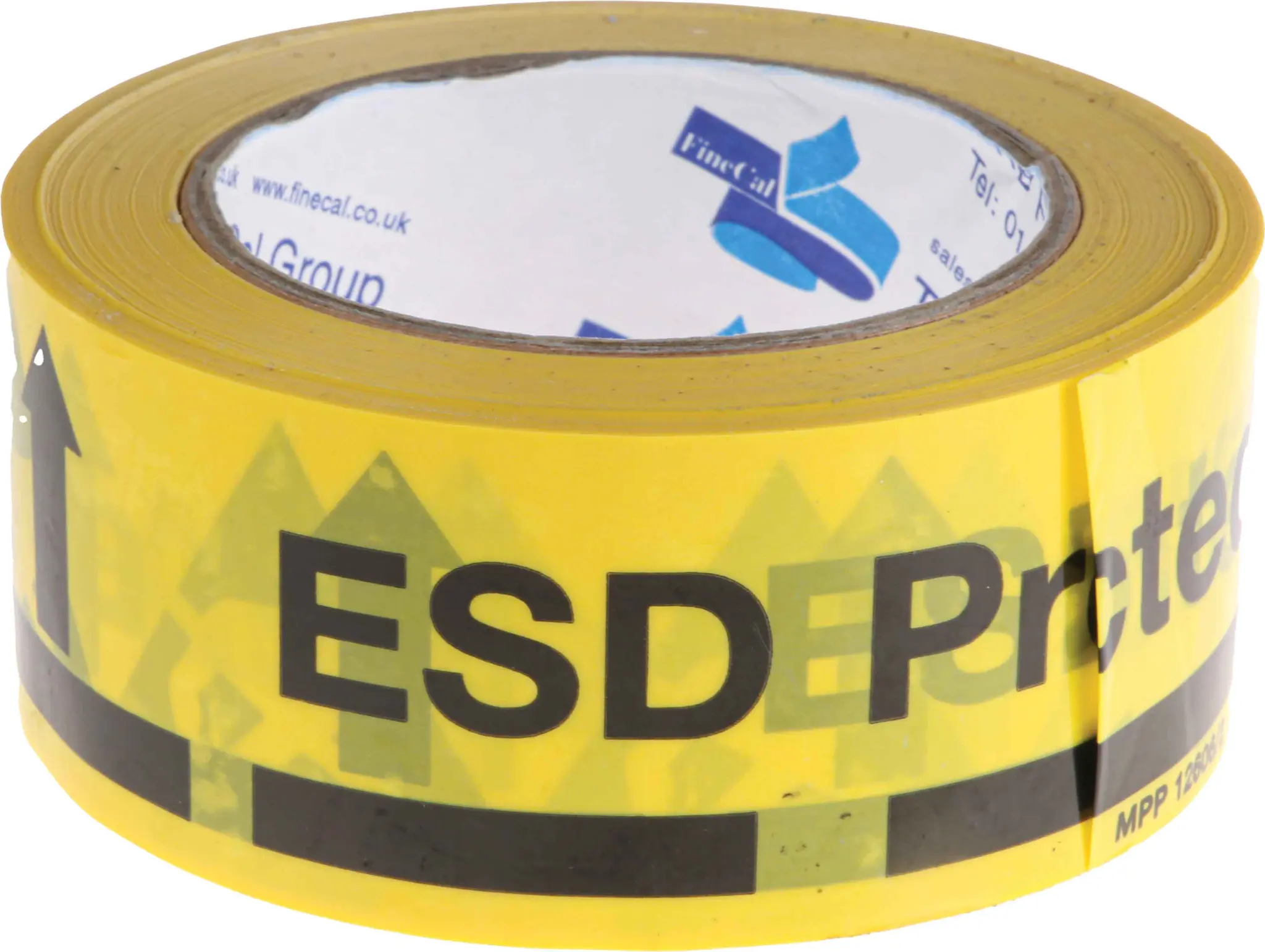 Produktfoto 1 von RS PRO ESD Klebebänder, Schwarz, Gelb, Klarsichtfolie, Nichtleitend, 66 m x 50 mm