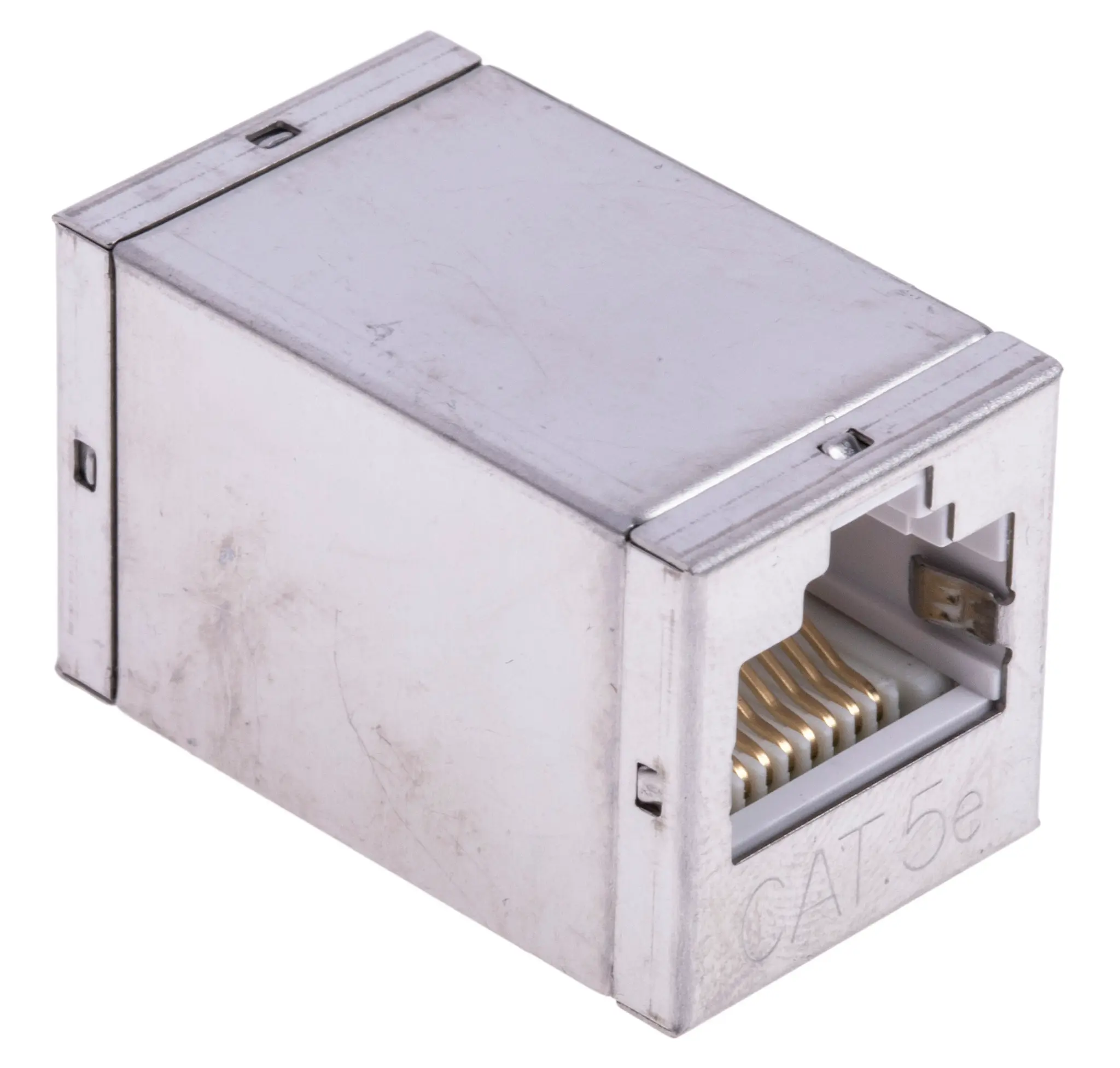 Produktfoto 1 von RS PRO RJ-Kupplung, RJ45-Buchse, Cat5e, 2 -Port, Typ STP, L 18 mm, Typ Kupplung