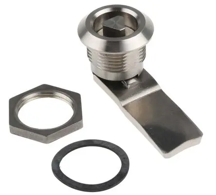Steinbach & Vollman Dreieckschloss aus Edelstahl, Schlüssellos 20 mm, entsperrbar mit Schlüssel 20.2 x 22.2 mm
