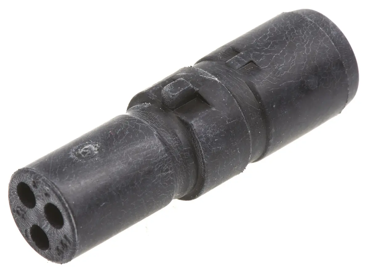 Produktfoto 1 von ITT Cannon Mini Sure-Seal Miniature Rundsteckverbinder Stecker 3-polig Stecker 8A Kabel IP40
