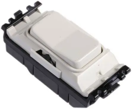 Produktfoto 1 von MK Electric Grid Plus Schaltereinsatz Weiß 1-polig 10A 2-Weg 250V
