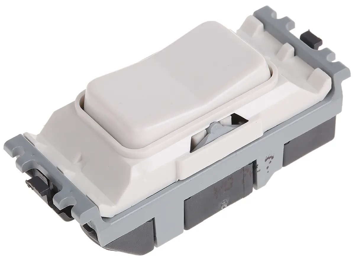 Produktfoto 1 von MK Electric Grid Plus Schaltereinsatz Weiß 1-polig 20 A 2-Weg 250 V