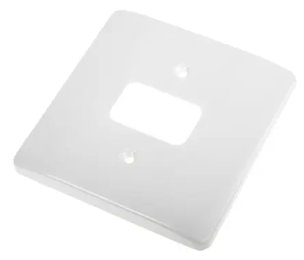 Produktfoto 1 von MK Electric Lichtschalterabdeckung Weiß Kunststoff 1 Ausbrüche H. 86 mm B. 86mm