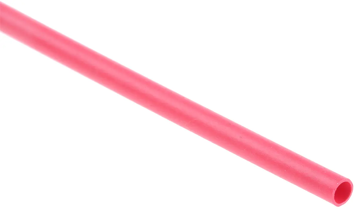 Produktfoto 1 von TE Connectivity RNF-100 Wärmeschrumpfschlauch, Polyolefin Rot, Ø 1.6 mm Schrumpfrate 2:1, Länge 1.2m
